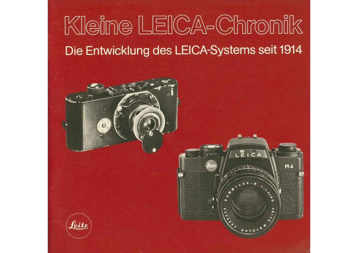 Kleine Leica-Chronik – Die Entwicklung des Leica-Systems seit 1914, German – front cover