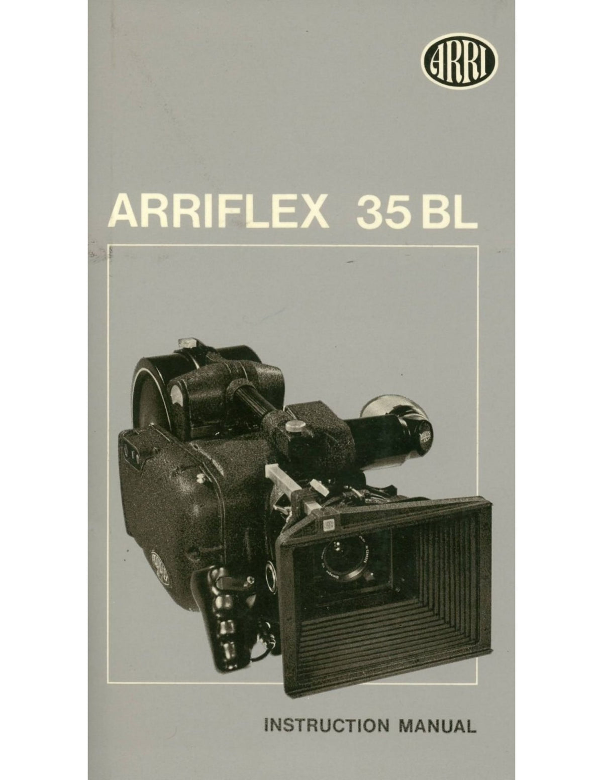 Arriflex 35 BL – Instruction Manual, English – front cover