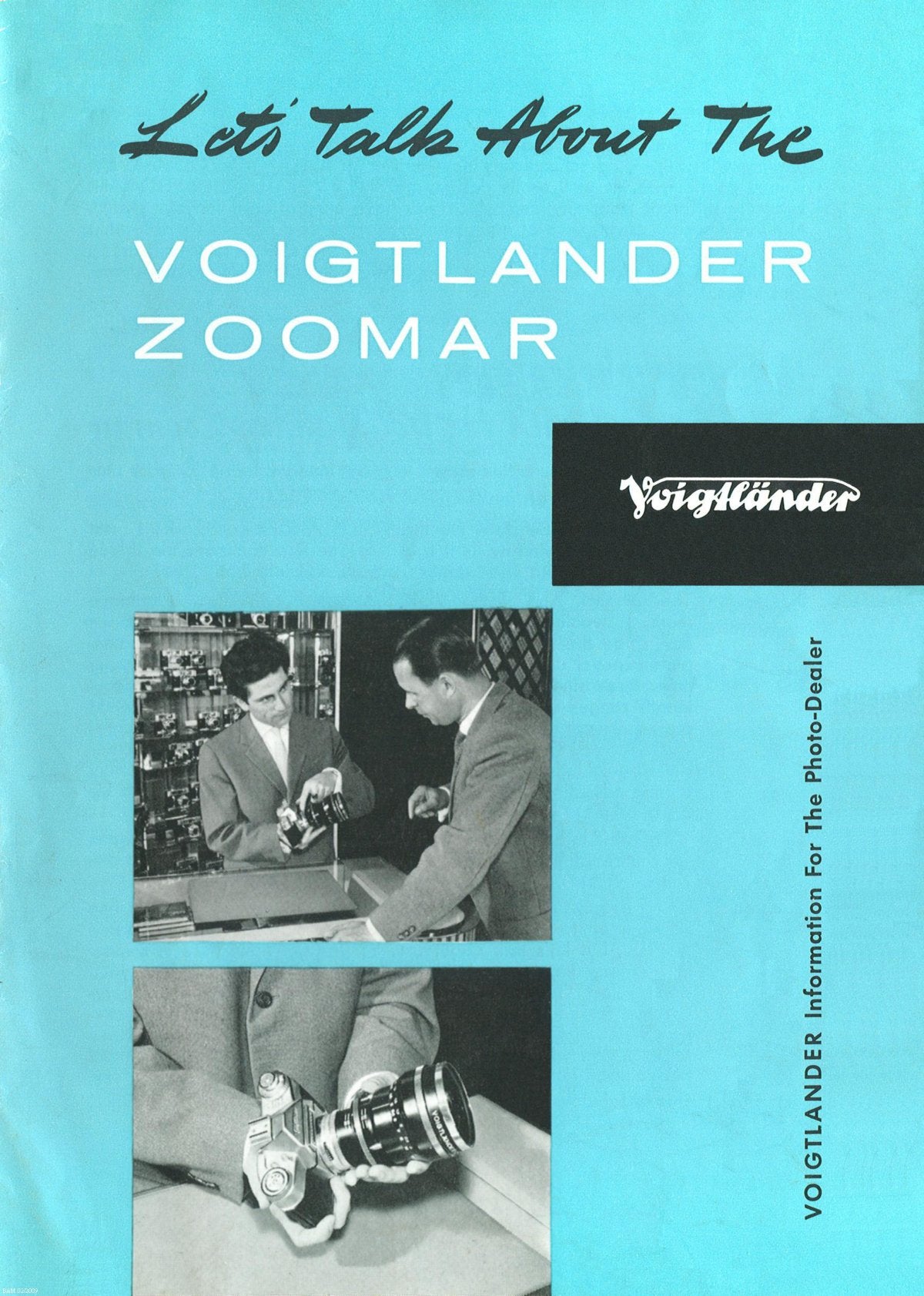 Let's Talk About the Voigtländer Zoomar – Information for the Photo Dealer – front cover