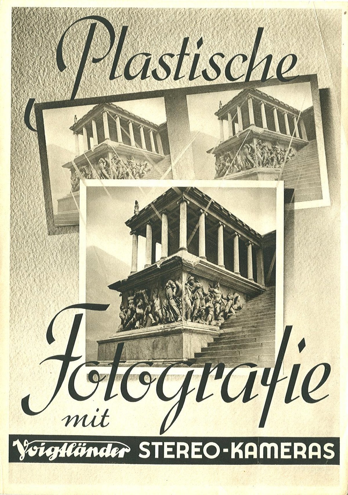 Voigtländer "Plastische Fotografie" – Stereo Cameras Folder, May 1938 – front cover