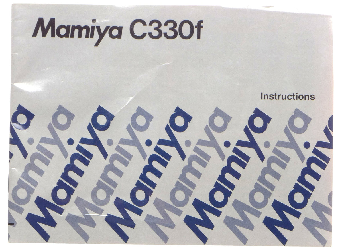 Mamiya C330f Instruction Manual – English – front cover