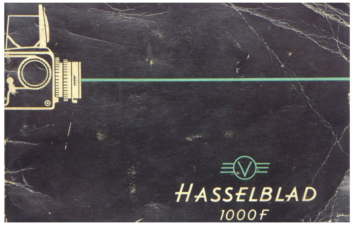 Hasselblad 1000F Instruction Book – English, 1953 Edition, 35 Pages – front cover