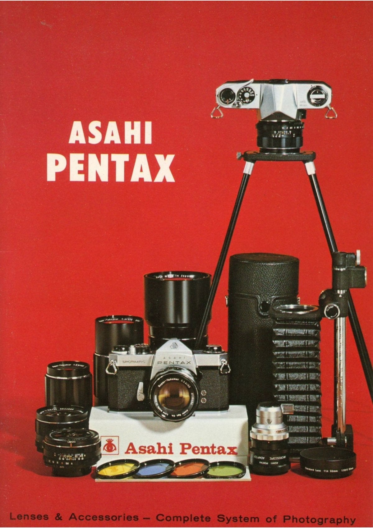 Asahi Pentax Lenses & Accessories – Complete System of Photography, English Brochure – front cover