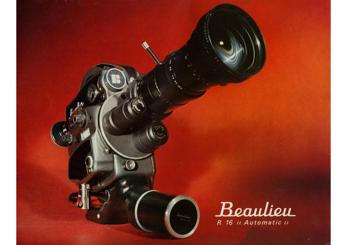 Beaulieu R16 Automatic II 16 mm Camera – Information Brochure, English – front cover