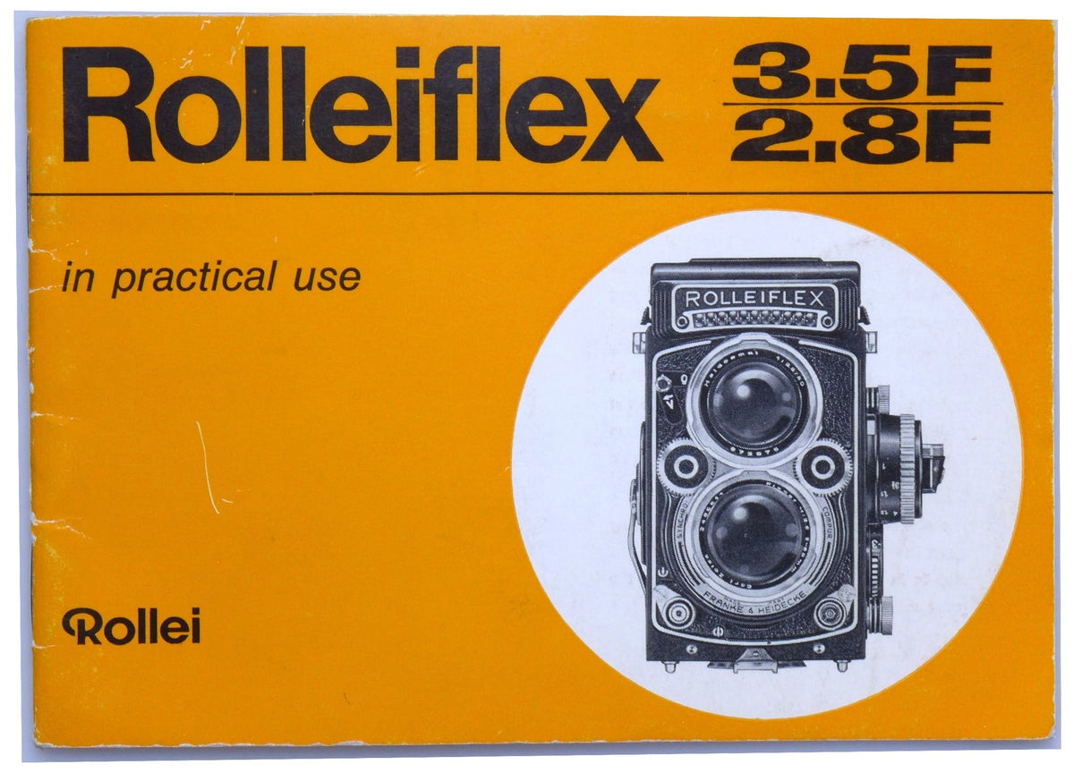 Rolleiflex 3.5F and 2.8F – In Practical Use – Owner's Manual – front cover