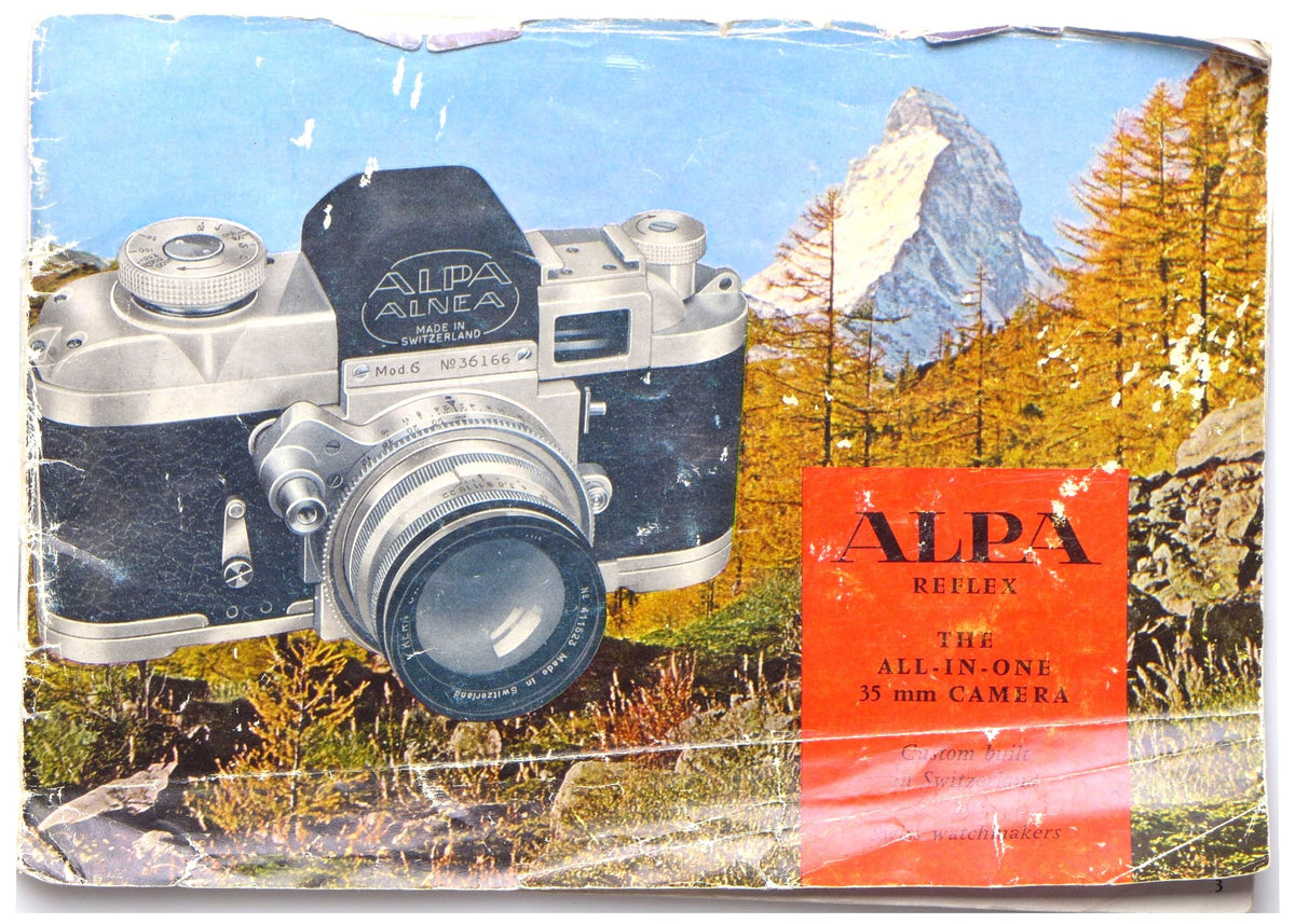 Alpa Reflex – The All-in-One 35mm Camera – Original Sales Brochure – front cover