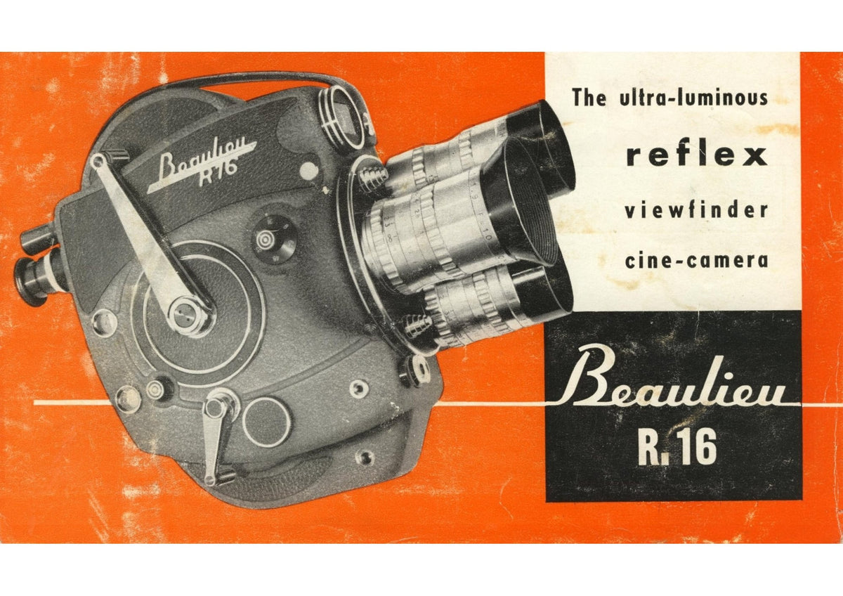 Beaulieu R16 Reflex Viewfinder Cine Camera – Instructions, English – front cover