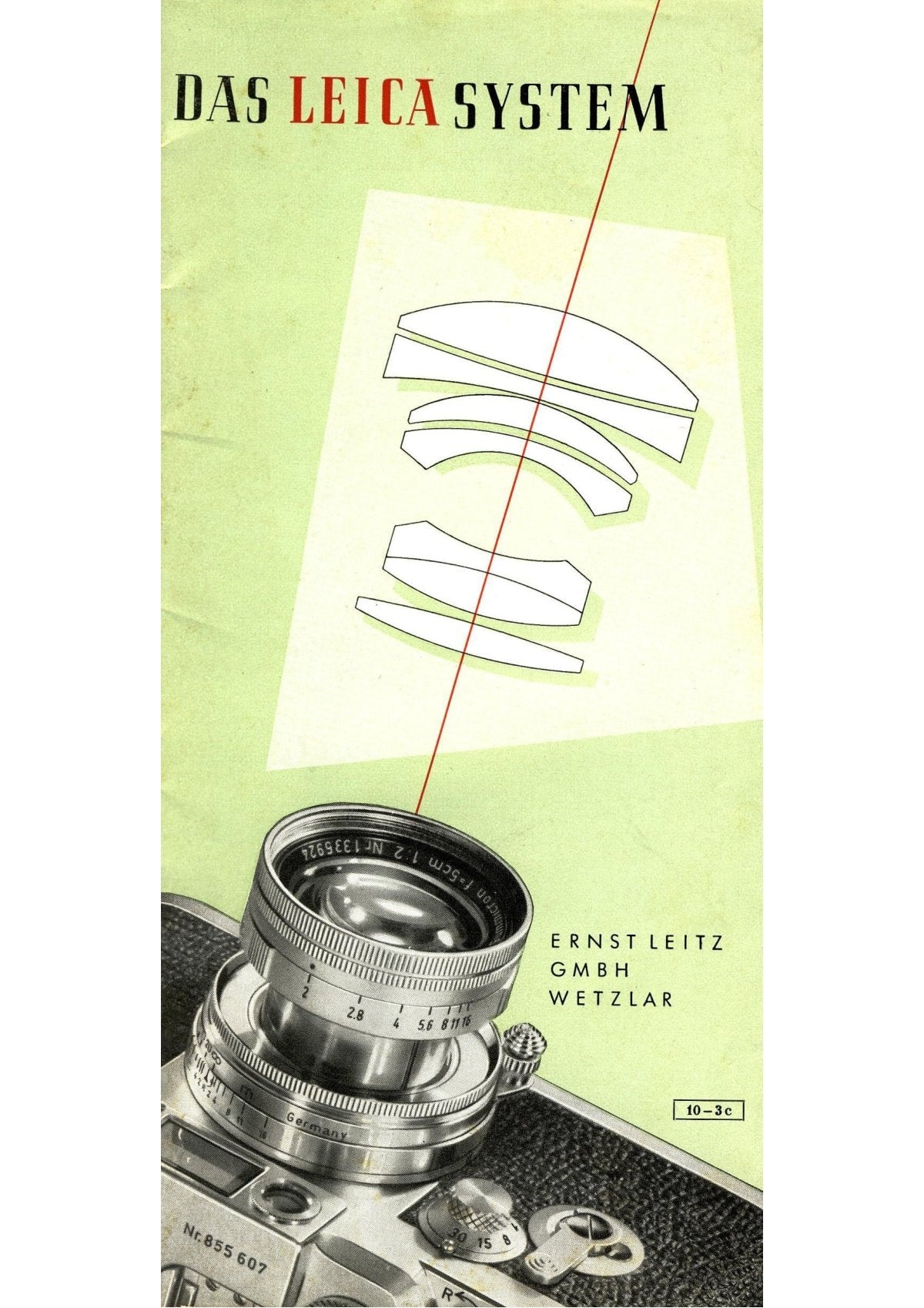 Das Leica System – Ernst Leitz Wetzlar Information Prospectus, German – front cover
