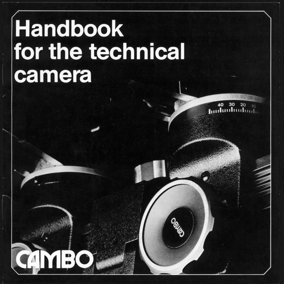 Cambo Handbook for the Technical Camera – SC System, English – front cover