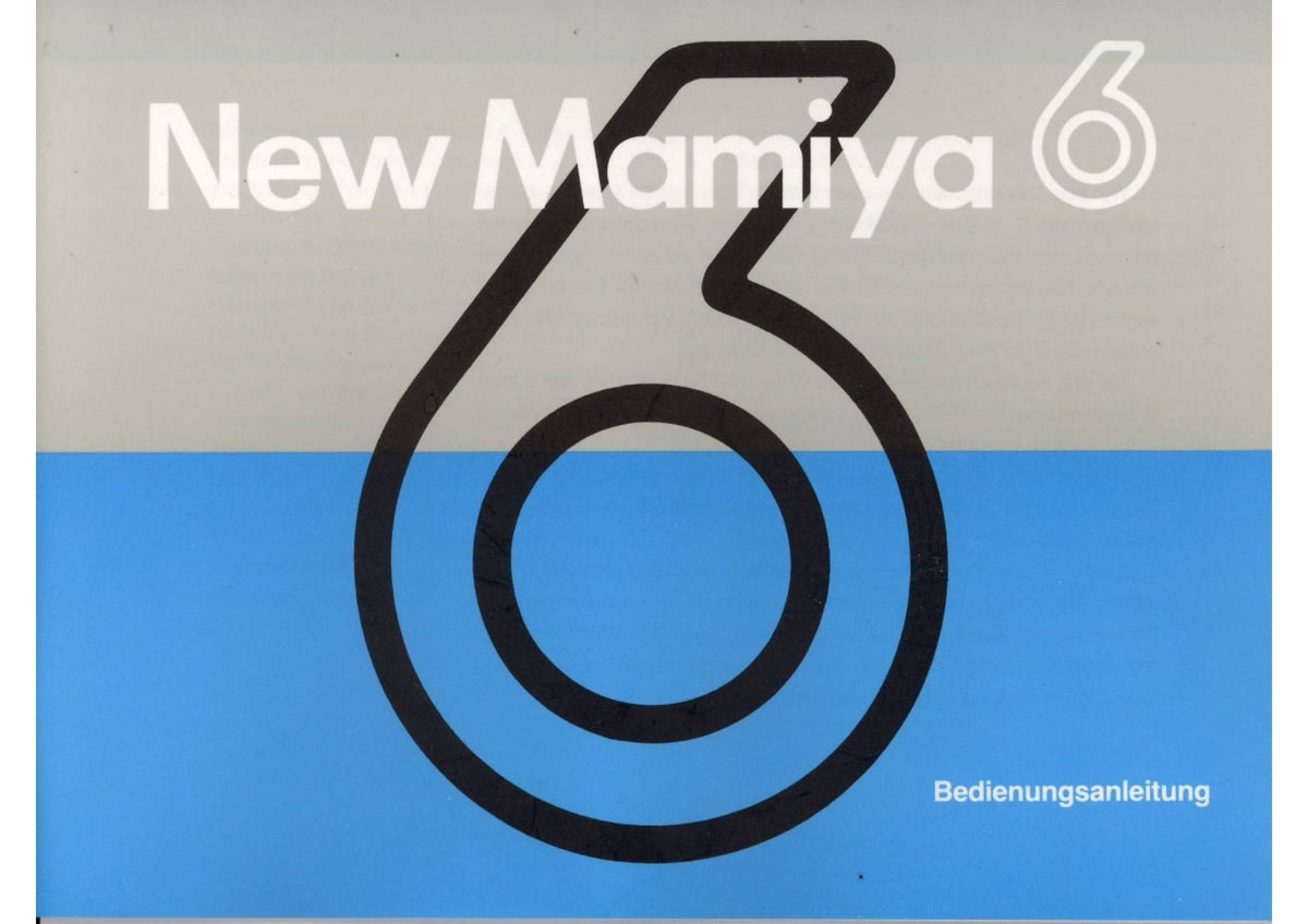 New Mamiya 6 – Bedienungsanleitung, German – front cover