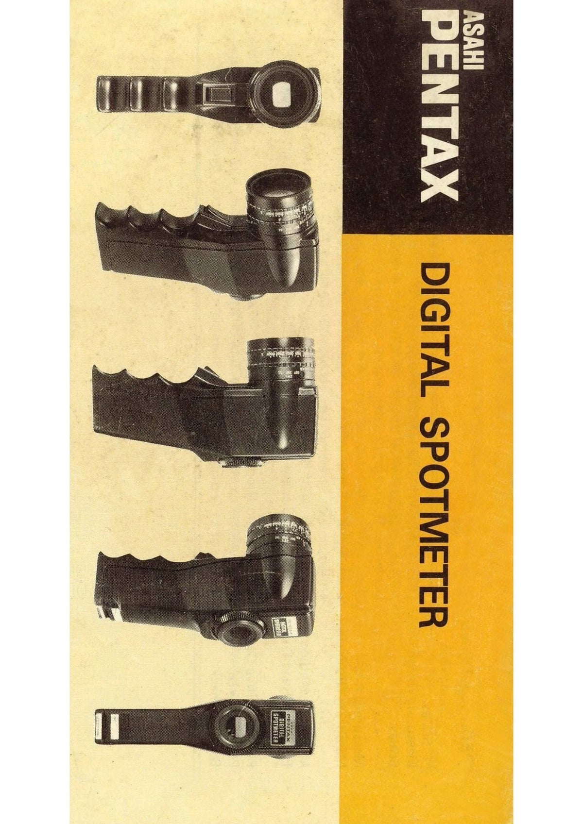 Asahi Pentax Digital Spotmeter – Instruction Manual, English – front cover