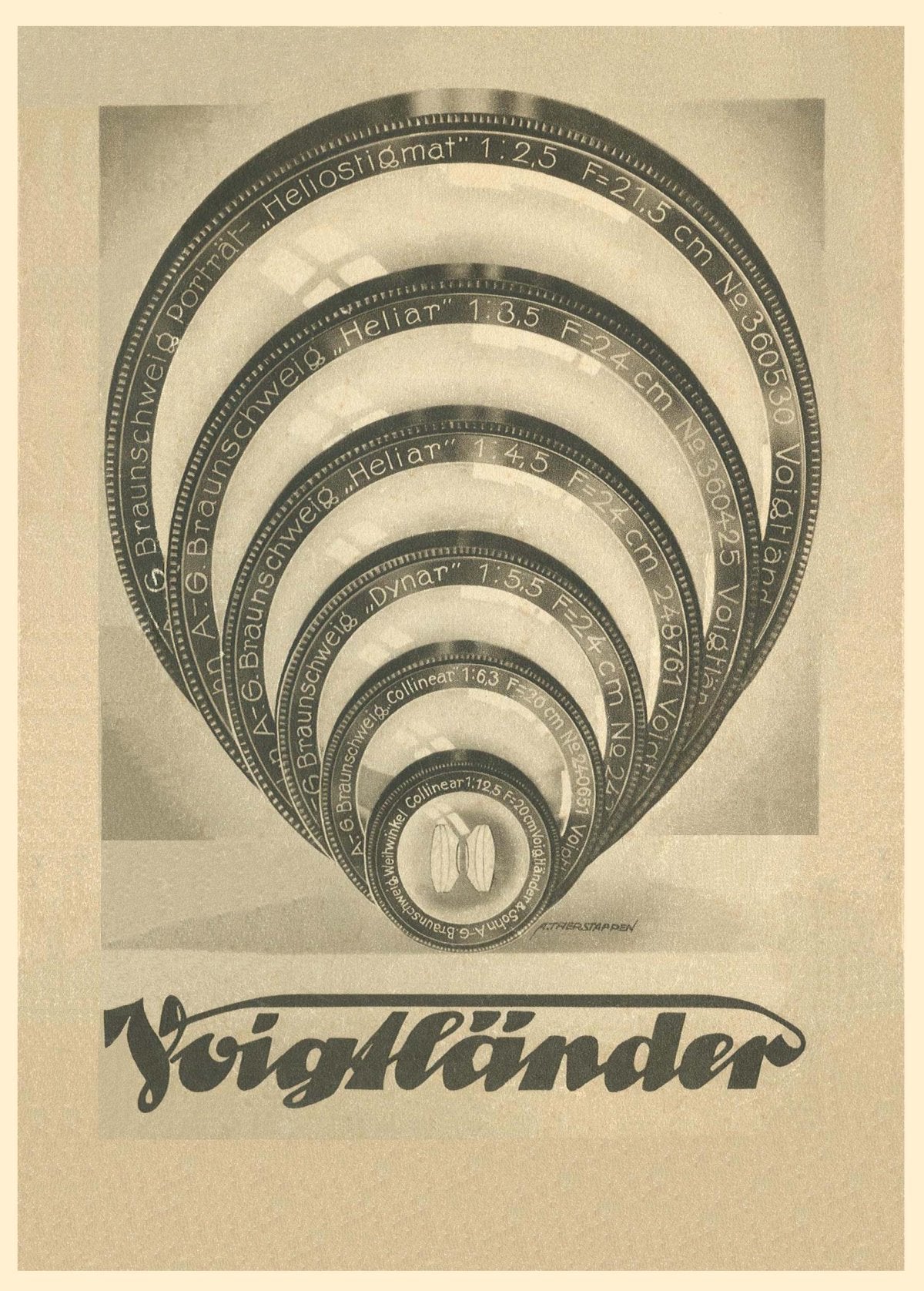 Voigtländer Objektive – German Lens Catalogue (Katalog), c. 1927 – front cover