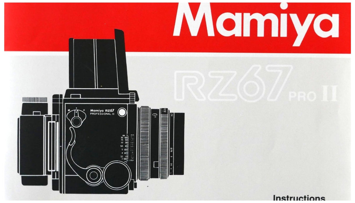 Mamiya RZ67 Pro II Instruction Manual – English – front cover