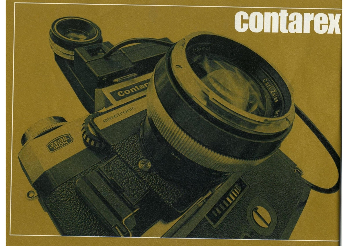 Contarex – The Professional Total System Brochure, Zeiss Ikon Voigtländer, English – front cover