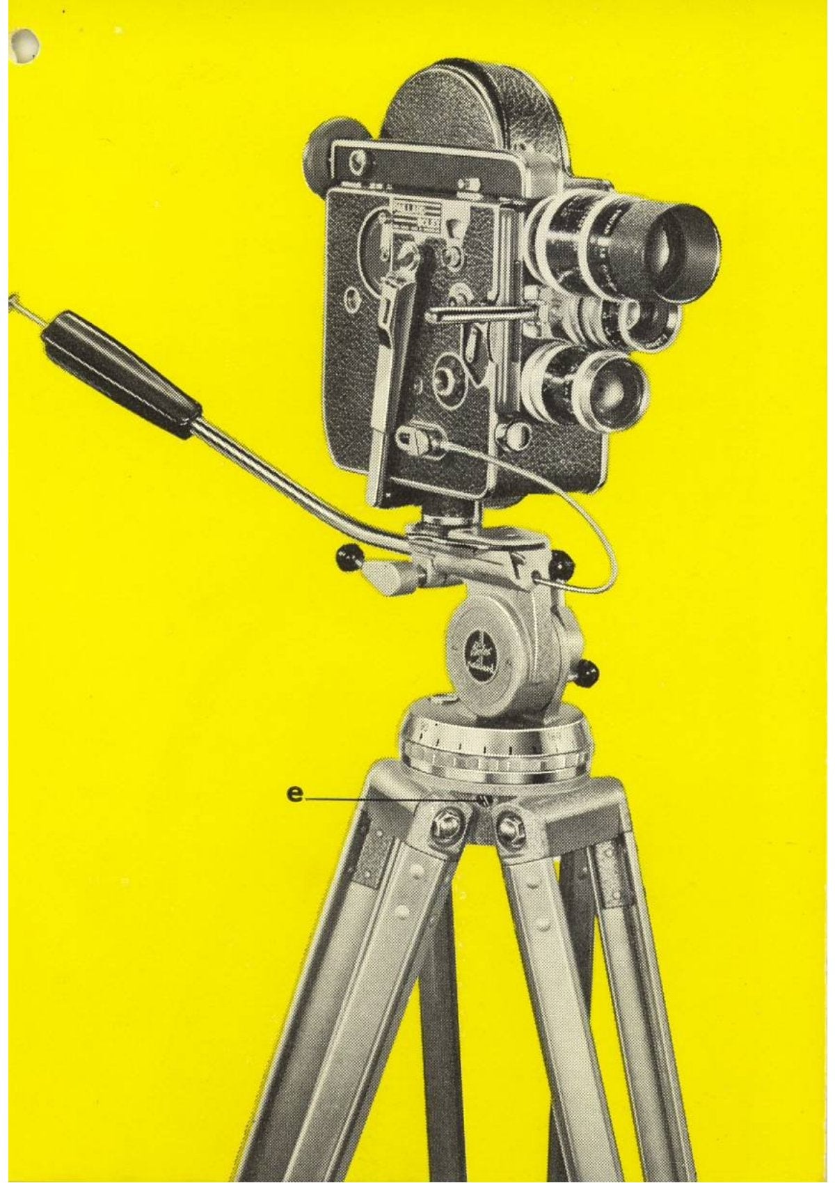 Bolex Stativ (Tripod) for Reflex Cameras – Gebrauchsanleitung, German – front cover