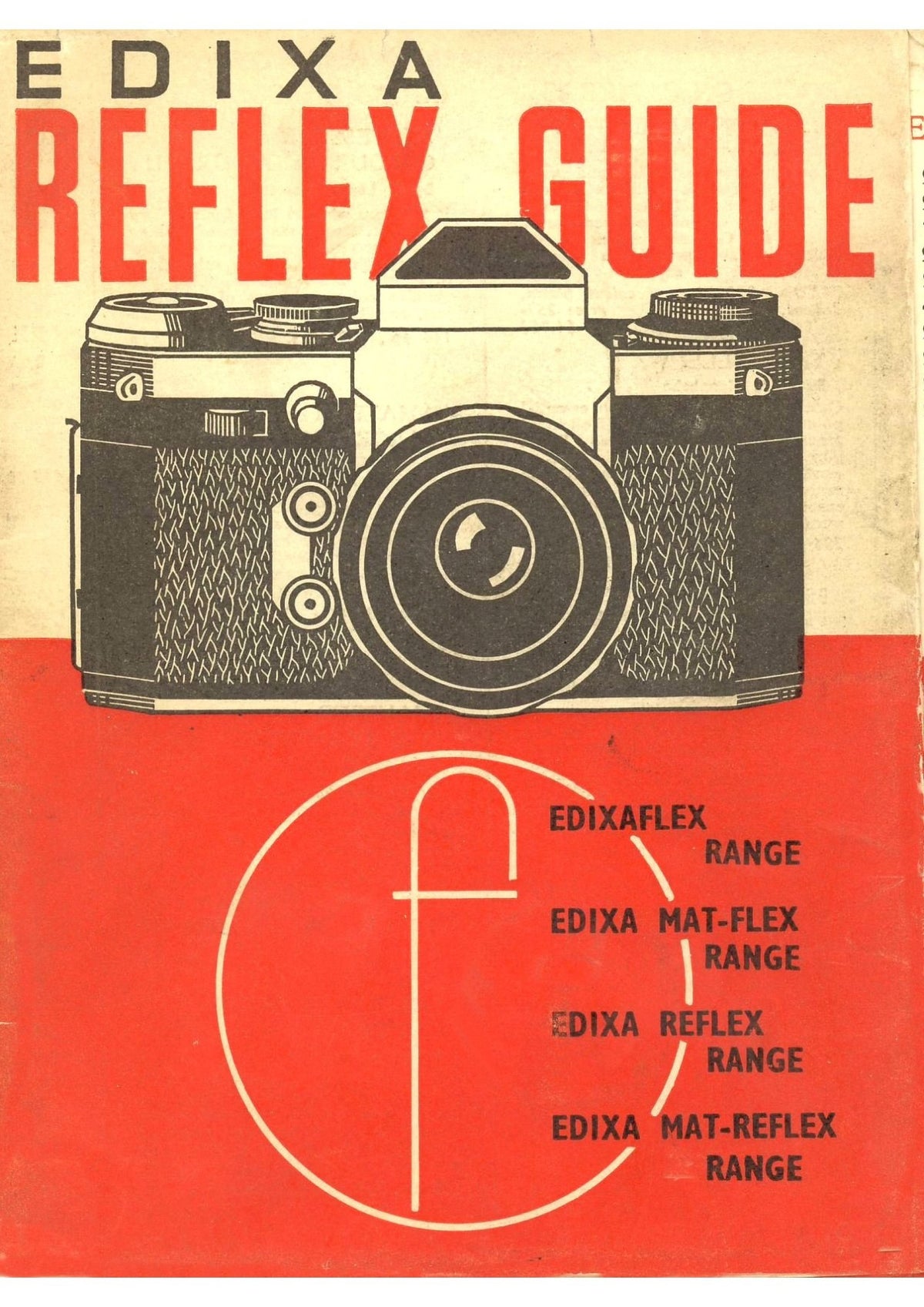 Edixa Reflex Guide – Edixaflex, Edixa Mat-Flex, Edixa Reflex and Mat-Reflex Ranges – front cover