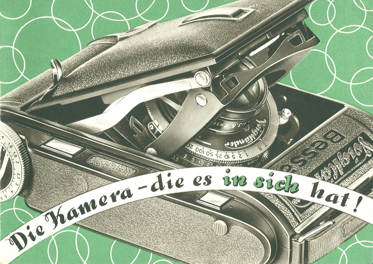 Voigtländer Bessa mit Entfernungsmesser – "Die Kamera, die es in sich hat!" Folder, April 1937 – front cover