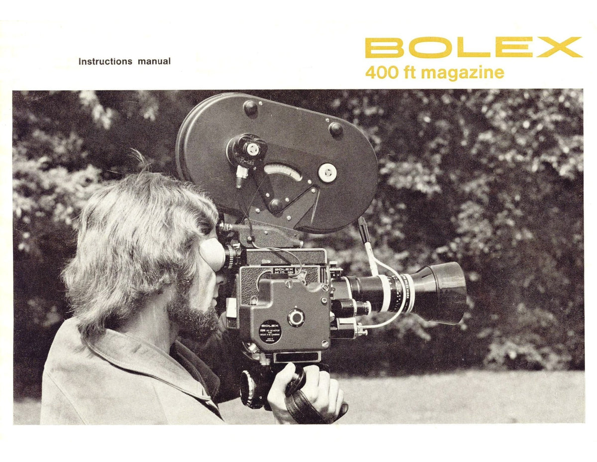 Bolex 400 ft Magazine – Instruction Manual, English – front cover