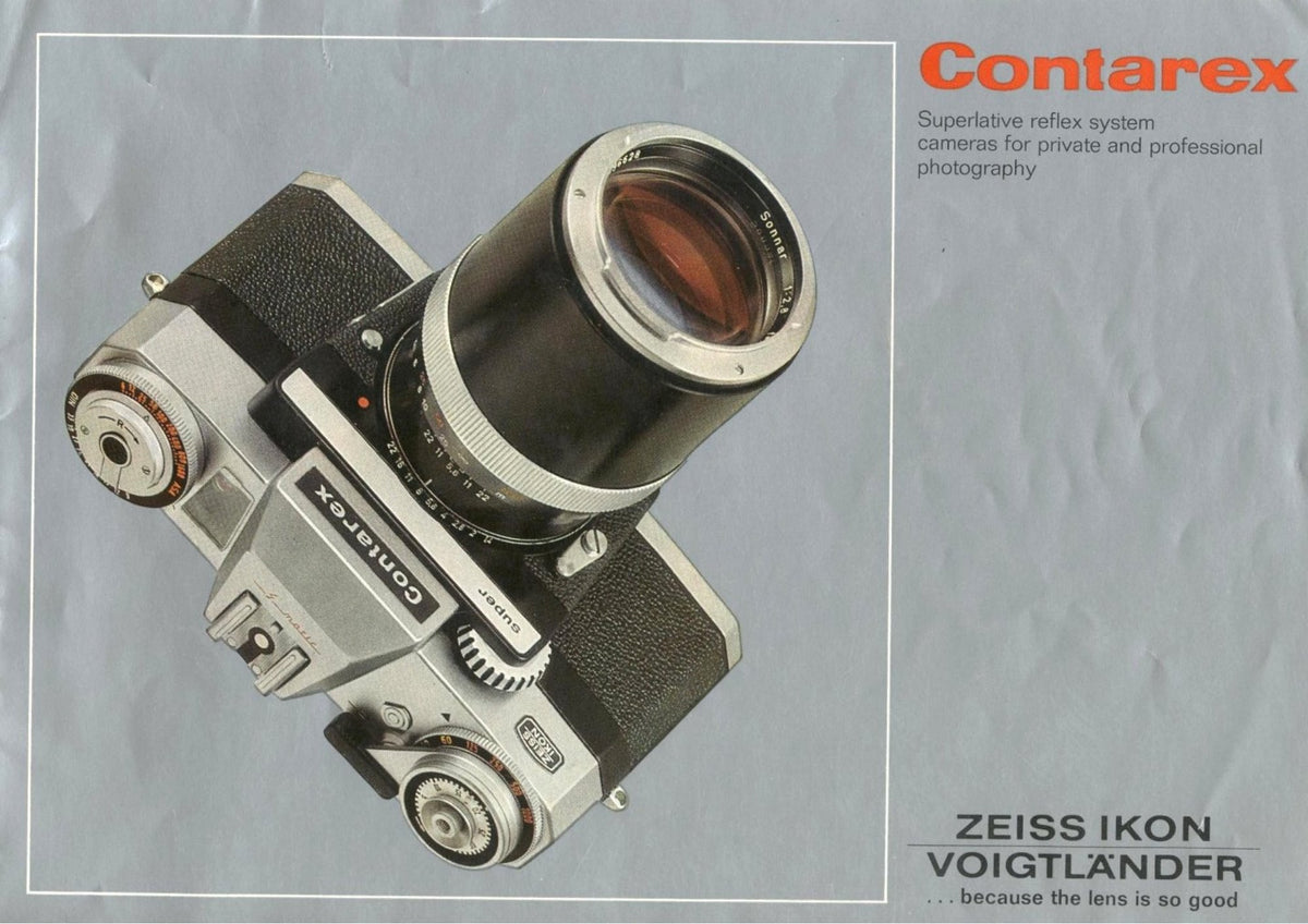 Contarex – Superlative Reflex Camera System Brochure, English – front cover