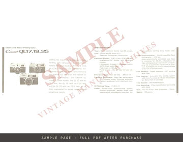 Canon Products Guide – Cameras, Lenses and Accessories, English – sample page 1 (watermarked preview)