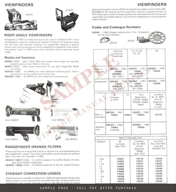 Leica Camera and Lens Accessory Guide by Dennis Laney – Hove Foto Books – sample page 1 (watermarked preview)