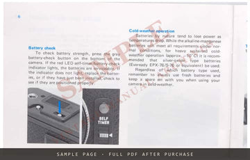 Minolta CLE Owner's Manual – English – sample page 1 (watermarked preview)