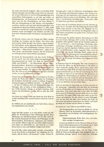 Zeiss Werkzeitschrift Heft 10, 15 October 1953 – German – sample page 1 (watermarked preview)