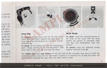 Rolleiflex 3.5F and 2.8F – In Practical Use – Owner's Manual – sample page 1 (watermarked preview)