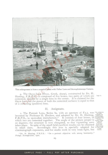 Voigtländer & Sohn Catalogue of Photographic Lenses, Cameras & Accessories, London, c. 1910 – sample page 1 (watermarked preview)
