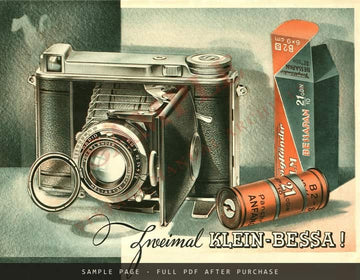 Voigtländer Klein-Bessa "Zwei Seelen und ein Gedanke" – Folder, July 1938 – sample page 1 (watermarked preview)