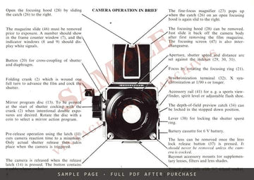 Hasselblad 2000FC Instruction Manual – English – sample page 1
