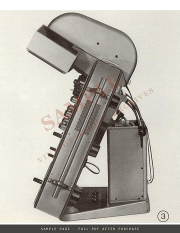 ARRI Film Editing Table BTM 635 (35 mm) and BTM 616 (16 mm) – Instruction Manual – sample page 1 (watermarked preview)