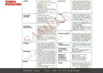Beaulieu R16 Automatic II 16 mm Camera – Information Brochure, English – sample page 1 (watermarked preview)