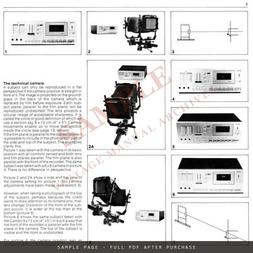 Cambo Handbook for the Technical Camera – SC System, English – sample page 1 (watermarked preview)