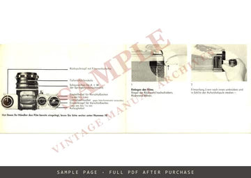 Edixa-mat Reflex – Bedienungsanleitung, German – sample page 1 (watermarked preview)