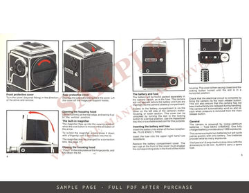 Hasselblad 500ELX Instruction Manual – English – sample page 1