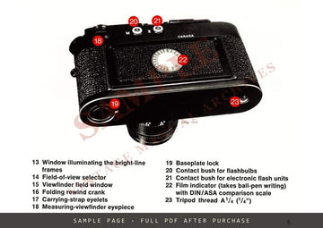 Leica M4-P – Instructions, Ernst Leitz Wetzlar, English – sample page 1