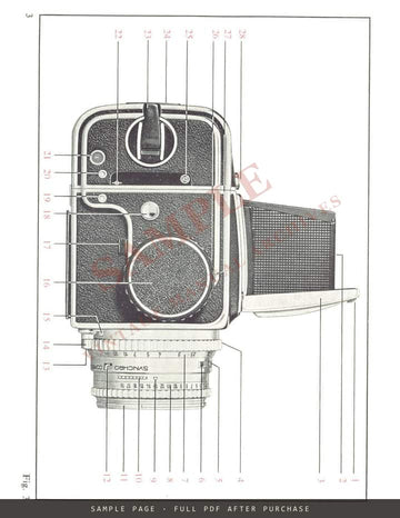 Hasselblad 500C Instruction Book – English – sample page 1