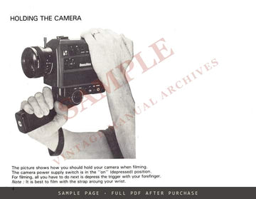 Beaulieu 1028 XL 60 Camera – Instruction Handbook, English, 1979 – sample page 1 (watermarked preview)