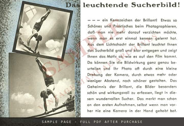 Voigtländer Brillant V6 – German Folder, May 1937 – sample page 1 (watermarked preview)