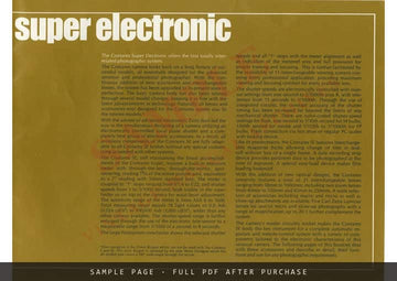 Contarex – The Professional Total System Brochure, Zeiss Ikon Voigtländer, English – sample page 1 (watermarked preview)