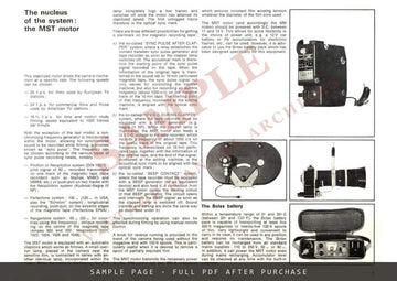Bolex 16 mm – H16 Reflex Cameras and Accessories Brochure, English – sample page 1 (watermarked preview)