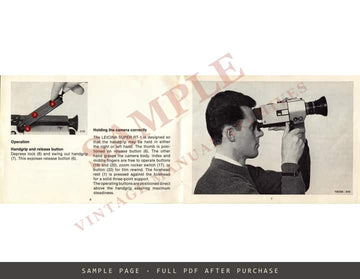 Leicina Super RT-1 – Instructions, Leitz Cine Camera, English – sample page 1