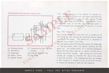 Minolta Autopak-8 S6 Super 8 Movie Camera – Owner's Manual in English – sample page 1 (watermarked preview)