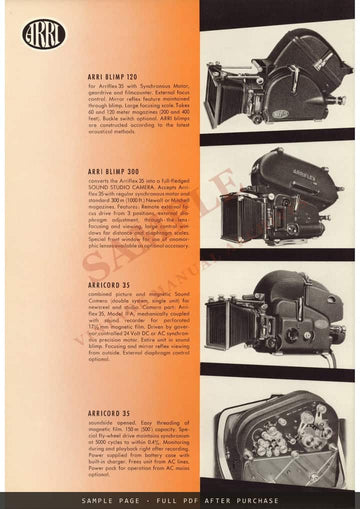 ARRI Serves the Motion Picture Industry – Arnold & Richter Company Brochure – sample page 1 (watermarked preview)