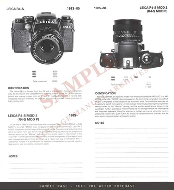 Leica Camera and Lens Pocket Book, 5th Edition – Hove Foto Books – sample page 2 (watermarked preview)