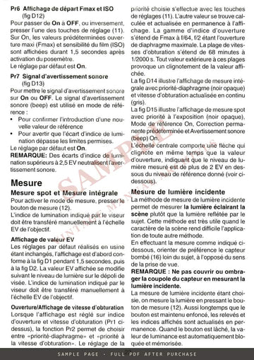 Hasselblad PME90 Metering Prism Finder – Users Manual, Multilingual – sample page 2