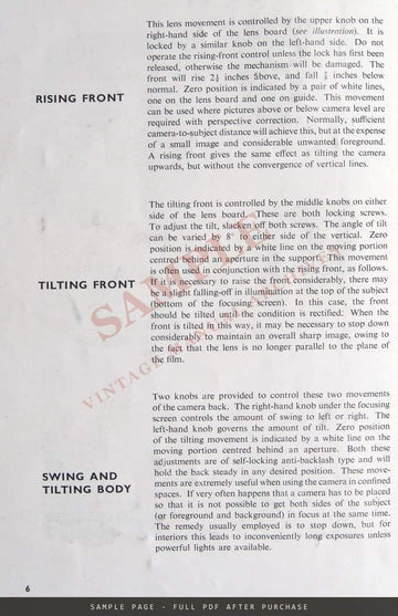 Kodak Specialist Camera Model 2 – Instructions for Use – sample page 2 (watermarked preview)