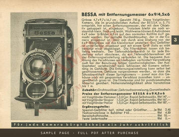 Der Schaja Photo-Führer, June 1936 – Voigtländer Cameras (German) – sample page 2 (watermarked preview)