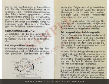 Leicameter MC – Gebrauchsanweisung, Metrawatt AG Nürnberg, German, 1957 – sample page 2 (watermarked preview)